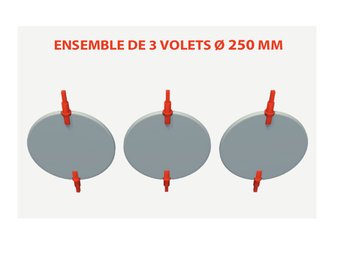 VRD11003 3 volets pour plénums PL11003S