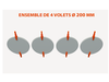 VRD10504S - Lot de 4 volets pour Plénum Universel