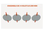 VRD10504S 4 volets pour plénums PL10504S