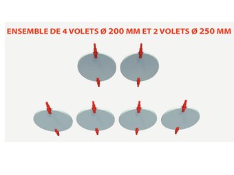 VRD15006S 4 volets pour plénums PL15006S