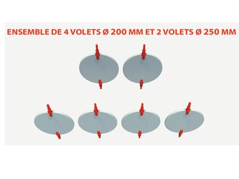 VRD15006S 4 volets pour plénums PL15006S