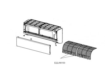 Filtre mitsubishi electric 22j98100