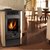 99714 Iride 90 beige Poêle à granulés bois installé